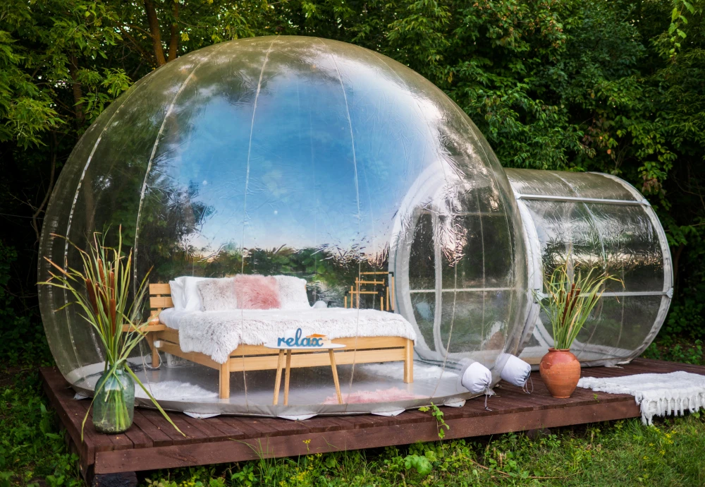 tunnel inflatable bubble tent