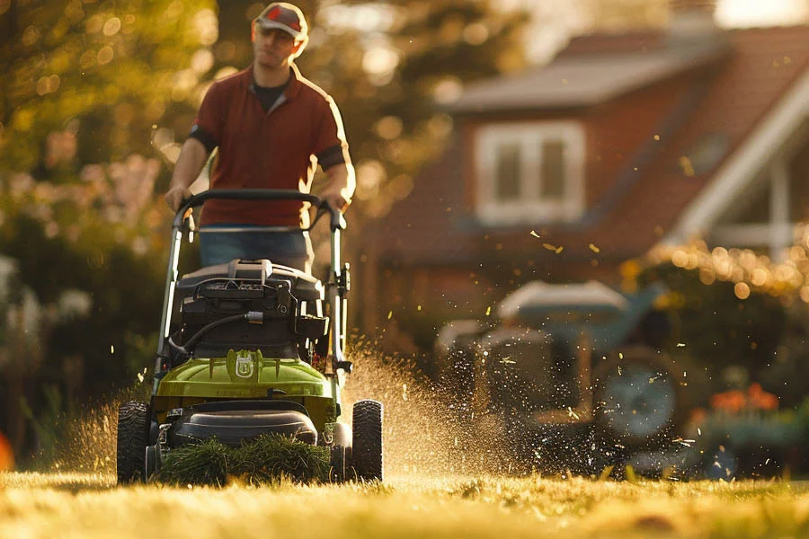 cordless electric lawnmower