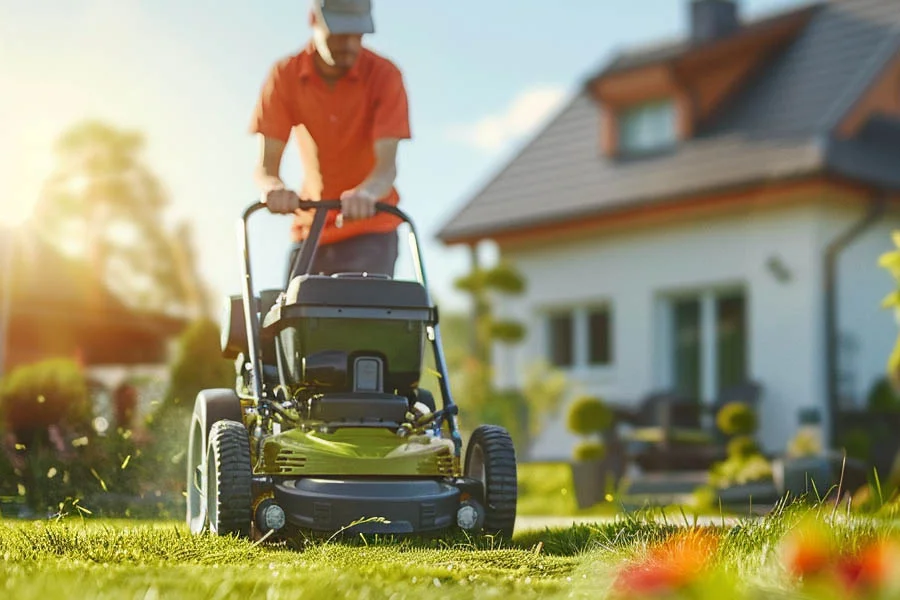 electric start lawn mowers